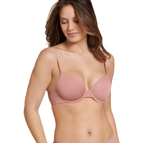Jockey Women's Smooth & Sleek Supersoft Demi Coverage Wirefree T- 32A Earth  Rose