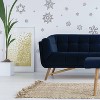 Glitter Snowflakes Peel and Stick Wall Decal Gray - RoomMates: Reusable Vinyl Decor, Modern Style, 47 Pieces - 4 of 4