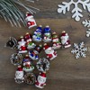 Northlight Snowmen and Santa Claus Figurine Glass Christmas Ornaments - 2.5" - Red - 12ct - image 3 of 3