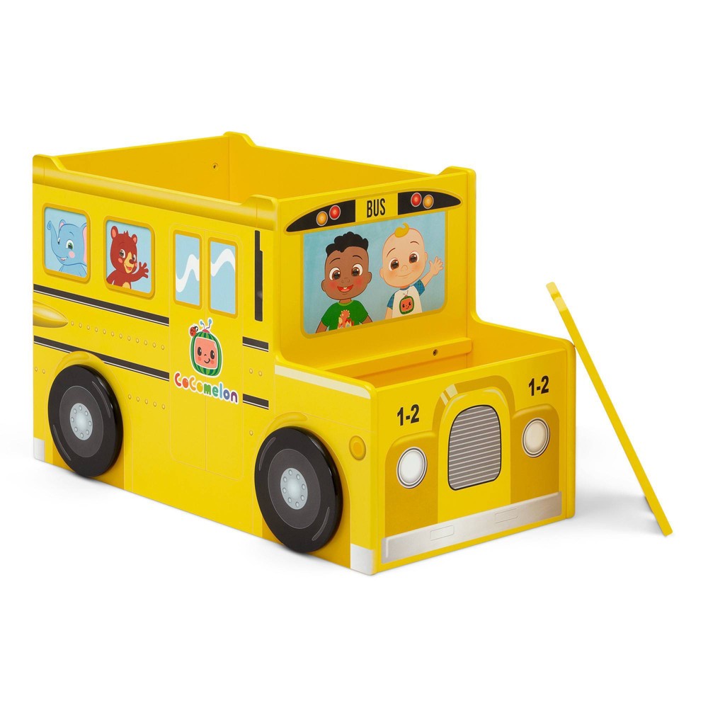 Photos - Kids Furniture Delta Children Cocomelon School Bus Toy Box - Greenguard Gold Certified