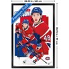 Trends International NHL Montreal Canadiens - Lane Hutson 25 Framed Wall Poster Prints - 3 of 4