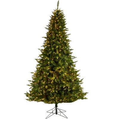 Nearly Natural 9-ft Vermont Spruce Artificial Christmas Tree with 850 Color Changing (Multifunction with Remote Control)