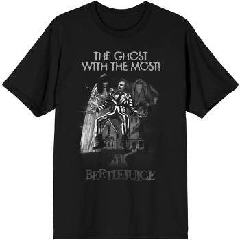 Beetlejuice Ghost With the Most Men's Black Graphic Tee