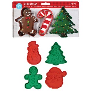 R&M International Christmas Cooke Cutter & Stamper Set - 1 of 3