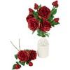 Northlight Real Touch™ Red Artificial Rose Stems, Set of 6 - 26" - image 3 of 4