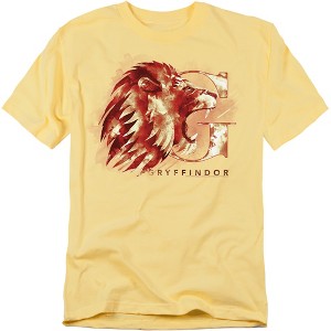 Harry Potter Gryffindor Watercolor Crest Adult T-Shirt - 1 of 4