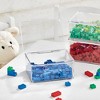 mDesign Plastic Playroom/Gaming Storage Organizer Box, Hinge Lid, 4 Pack, Clear - 3 of 4