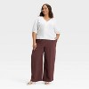 Women's High-Rise Modern Gauze Pull-On Pants - A New Day™ - 3 of 3
