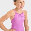 Girls' Summer Shimmer Solid One Piece Swimsuit - Cat & Jack™ - 3 of 3