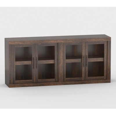 Sideboard Buffet Cabinet with Storage, Mid Century Modern Accent Cabinet with Doors, Wood Coffee Bar Media Console Credenza