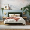 Mr. Kate Queen Daphne Upholstered Bed with Headboard Olive Green: Velvet Texture, Wood Frame, No Box Spring Needed - image 3 of 4