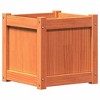 vidaXL Garden Planter Wax Brown 15.7"x15.7"x15.7" Solid Wood Pine - 2 of 4