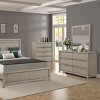 GlasFlength Decorative Wall Mirrors Wall Art Rectangle Mirror Vanity Mirror Accent Mirror Metal Frame Mirror for Living Room, Gray, 1"*36"*38" - 3 of 4