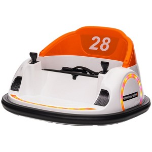 VisioGear Toddler Bumper Car Ride on Toy for Kids 1.5-5 Years Old, Baby Bumper Car, 360 Degree, Orange, 26.2"*25.4"*15.4" - 1 of 4