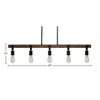 Toltec Lighting Portland 4 - Light Vanity in  Painted Wood/Dark Granite - 3 of 3