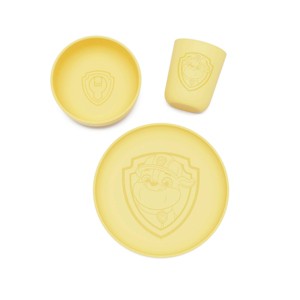 Lalo PAW Patrol 3pc Toddler Mealtime Set Silicone Plate, Bowl, and Cup - 1 of 4