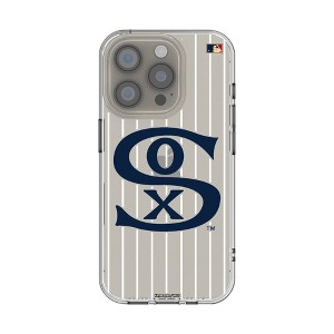 MLB Cooperstown Central Teams Pinstripe Clear Cell Phone Case for Apple iPhone - 1 of 4