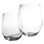 Riedel O Stemless Cabernet and Viognier 8 Piece Wine Glass Set