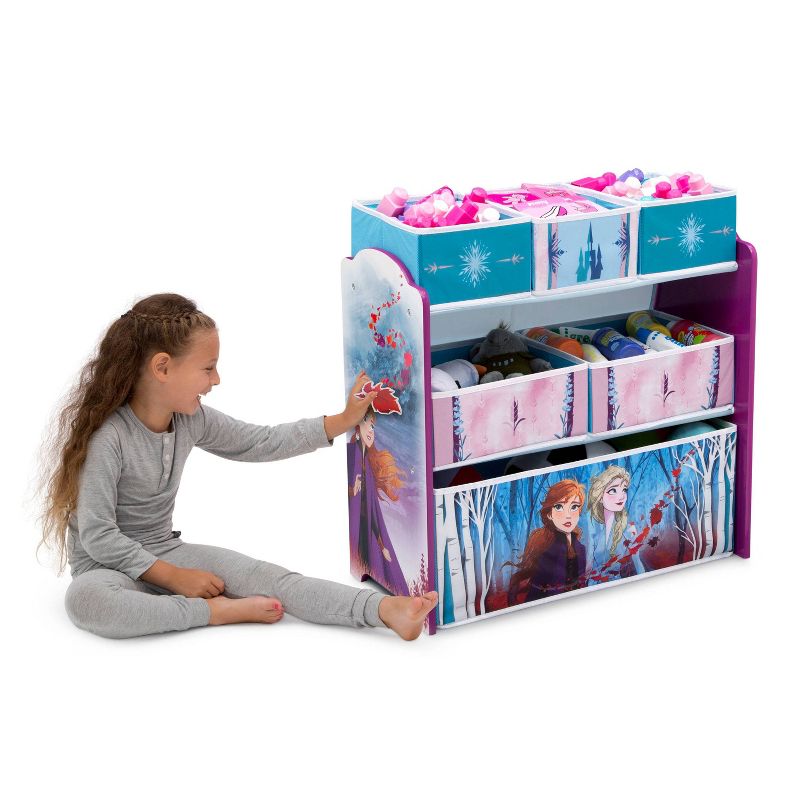 Disney Frozen 2 Design and Store 6 Bin Kids&#39; Toy Organizer - Delta Children, 4 of 17