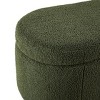 Kumasinova 48" Boucle Fabric End of Bed Ottoman Bench with Storage&Wood Legs,Accent Bench Bed Bench for Living Rom&Bedroom,400lbs Max - 3 of 4