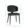 Sapphtopaz Modern Minimalist Dining Chairs Set of 2, Stylish Upholstered Kitchen Chairs with Sturdy Frames/Legs for Home Dining Room - 3 of 4