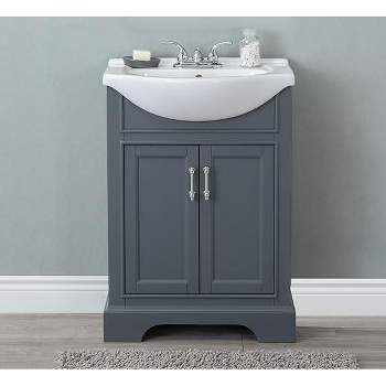 Legion Furniture 24 inches GRAY SINK VANITY NO FAUCET