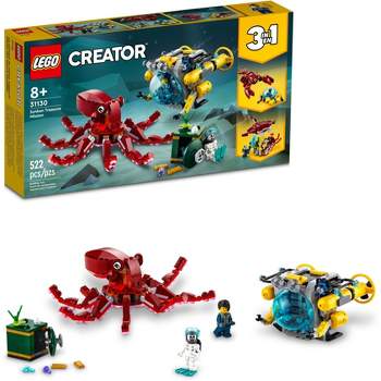 LEGO Creator 3 in 1 Sunken Treasure Mission Octopus Set 31130