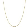 Black Bow Jewelry 1.5mm 10k Yellow Gold Solid Lightweight D/C Rope Chain Necklace - 3 of 4