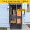Cedar Wood Galvanized Iron Mesh Small Cat Cage/Cat House for Outdoor Courtyard Cats, Featuring an Upgraded Resting Box and Cat Ear Door Design - 2 of 4