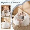 Gericco 47" Giant Bean Bag Chair for Adults - Comfy Plush Shell Soft Accent Chair, Oversized Cozy Lounge Floor Sofa Reading Chair - 3 of 4
