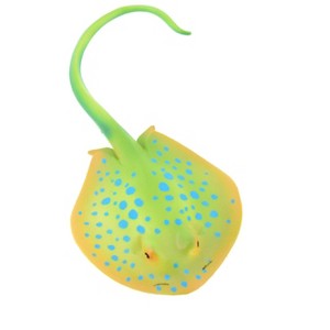 Collectible Wildlife Gifts | Ray, Bluespotted Ribbontail Ray, Stinray, Museum Quality, Hand Painted, Rubber Fish,  Figurine,  Gift,  7"  CH278 BB125 - 1 of 4