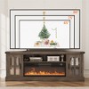 Buenhomino Fireplace TV Stand for 80 Inch TV, Farmhouse LED, Entertainment Center with 36" Fireplace for Living Room - 3 of 4