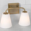 Capital Lighting Brody 2 - Light Vanity in  Aged Brass - 3 of 4
