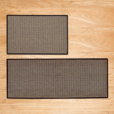 Isla Jade 20"x30" & 20"x50" 2pk Washable Border Accent Rugs