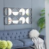 GlasFlength Decorative Wall Mirrors Wall Art Round Mirror Vanity Mirror Accent Mirror Metal Mirror for Living Room, Gold, 12.2"*0.8"*47.2" - 2 of 4