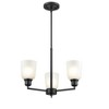 Millennium Lighting Amberle 3 - Light Chandelier in  Matte Black - 2 of 3