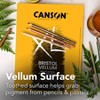 Canson XL Series Bristol Pad, Vellum Finish, Foldover Binding, 25 Sheet, 19x24 inch, 1 Count - 3 of 4