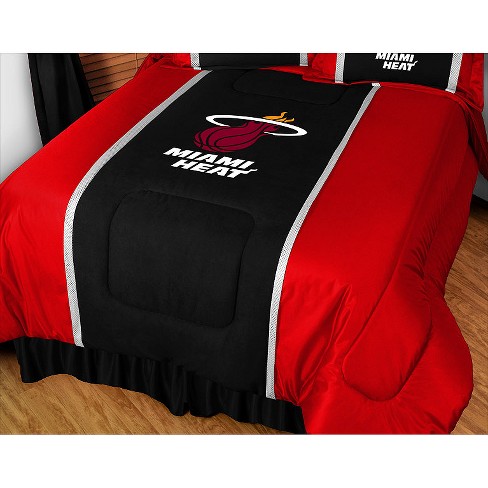 Nba Miami Heat Comforter Black Queen Target