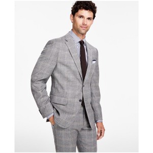 Tommy Hilfiger Mens Modern Fit Stretch Glen Check Wool Two Button Blazer Jacket - 1 of 1