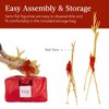 Best Choice Products 4ft 3-Piece Lighted 2D Christmas Deer Set Outdoor Yard Decoration w/ 175 LED Lights, Stakes - 4 of 4