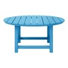 WestinTrends Dylan 5-Piece Outdoor Patio HDPE Adirondack Chair With Round Coffee Table Conversation Set - 3 of 4
