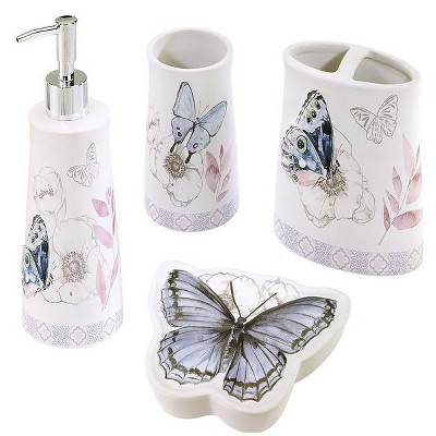 Avanti In the Garden 4 Pc Bath Accessory Set