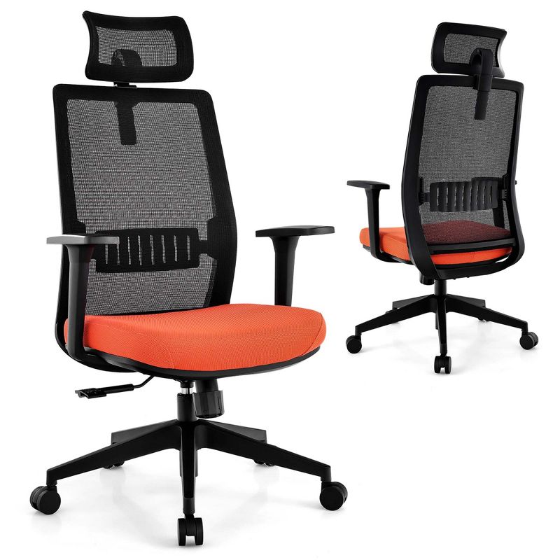 Costway Mesh Office Chair Big Tall Ergonomic Executive Chair Height Adjustable 400 lbs, 1 of 11