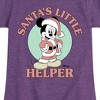 Girls' - Disney - Santas Little Helper Fitted Short Sleeve Graphic T-Shirt - 2 of 4