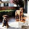 19'' Adjustable Elevated Pet Bowl for Dogs And Cats,Travel Ready Feeder with Recycled Poly Lumber,Durable And Collapsible–LAOTIES - 2 of 4