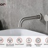 ChicFurnit Bathroom Sink Faucet Wall Mount Single Handle with Brass Rough in Valve for Bathroom, Silver and Gray, 12.2"*10.43"*5.12" - 2 of 4