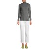 Lands' End Women's Relaxed Cotton Long Sleeve Mock Turtleneck - 4 of 4