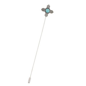 Anna-Kaci Women's Vintage Style Hat Pins with Faux Pearls, Turquoise Inlay, and Mixed Designs - 1 of 4