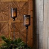 Black Metal Candle Holder Garden Stakes – 40" Tall Set of 4 by Melrose - 2 of 4