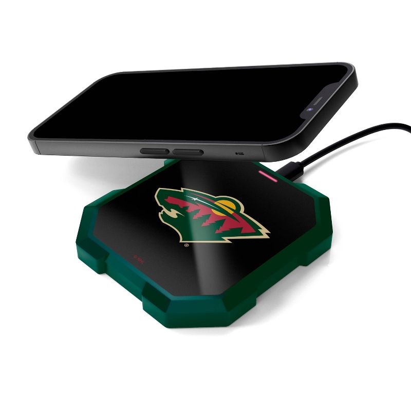 NHL Minnesota Wild Wireless Charging Pad, 3 of 4